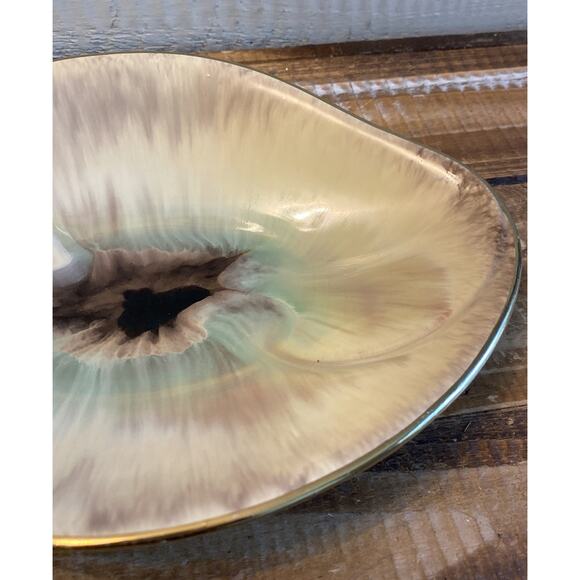 Vintage 1950's Keramik Glazed Pottery Aqua Trinket Candy Dish West Germany 912 - Picture 6 of 12